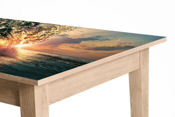 Ocean Wave in the Sun Vinyle auto-adhésif laminé Table Desk Art Décor Cover