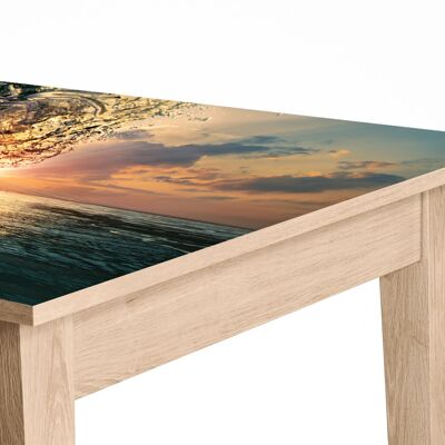 Ocean Wave in the Sun Laminated Self Adhesive Vinyl Table Desk Art Décor Cover