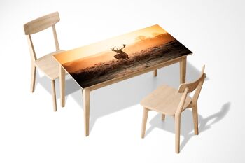 Cerf sur dentelle vinyle auto-adhésif laminé Table Desk Art Décor Cover 1