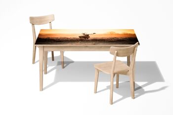 Cerf sur dentelle vinyle auto-adhésif laminé Table Desk Art Décor Cover 2