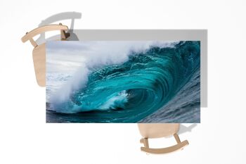 Housse de décoration d'art de bureau en vinyle laminé autocollant Wave of the Ocean 3