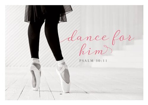 Postkarte Black & White - Dance for him