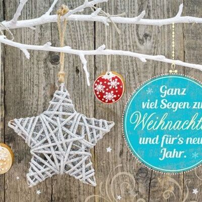 Postkarte - Segen zu Weihnachten