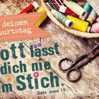 Postkarte - Gott lässt nie im Stich