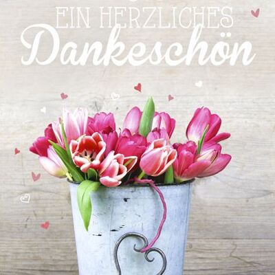 Postkarte - Ein herzliches Dankeschön