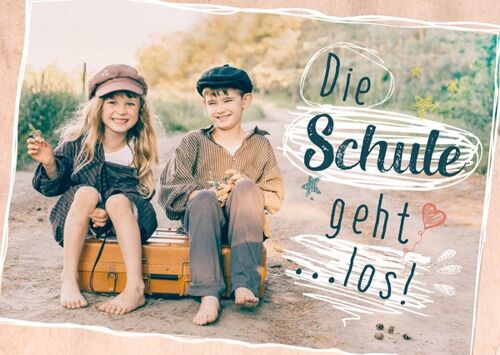 Postkarte - Schule geht los