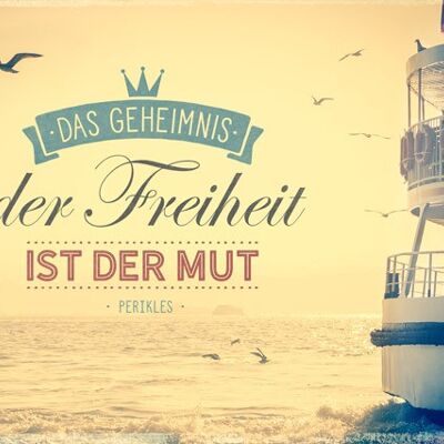 Postkarte - Das Geheimnis der Freiheit