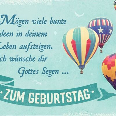 Postkarte - Zum Geburtstag - Bunte Ideen