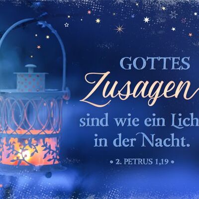 Postkarte - Gottes Zusagen sind ein Licht