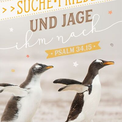 Postcard - Annual slogan 2019 (penguins)