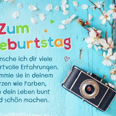 Postkarte - Zum Geburtstag - Erfahrungen