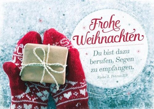 Postkarte - Frohe Weihnachten - Berufen