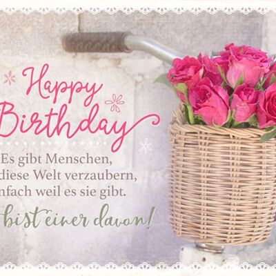 Postkarte - Happy Birthday - Die Welt verzaubern