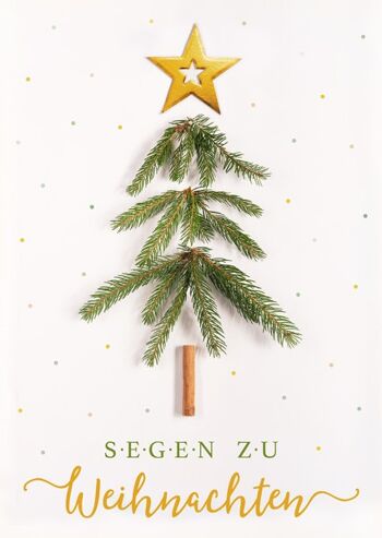 Carte postale - Bénédictions pour Noël (Arbre)