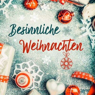 Postkarte - Besinnliche Weihnachten (Schneeflocken)