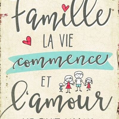 Postal - Dans la famille