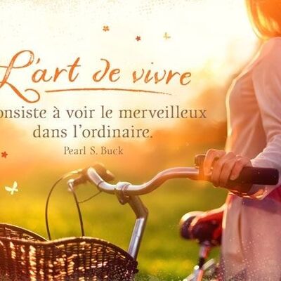 Carte postale - L'art de vivre