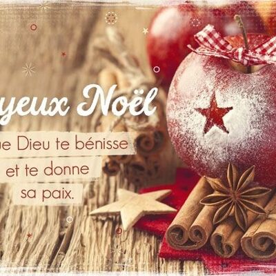 Postcard - Joyeux Noël - Que Dieu