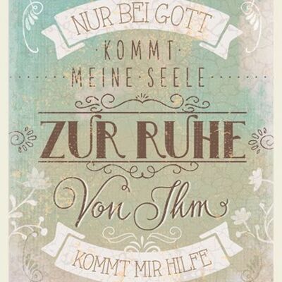 Doppelkarte Vintage - Zur Ruhe