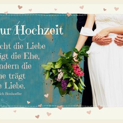 Doppelkarte - Nicht die Liebe trägt die Ehe