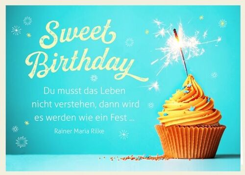 Doppelkarte - Sweet Birthday