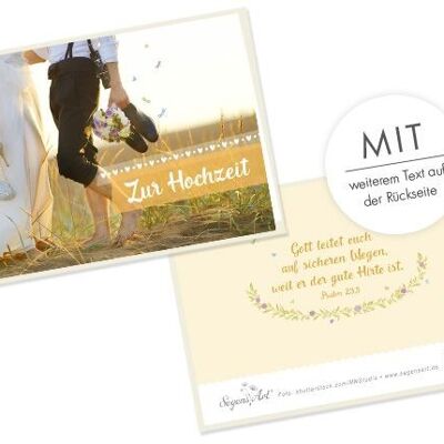 Carte double - Pour le mariage - Dieu guide