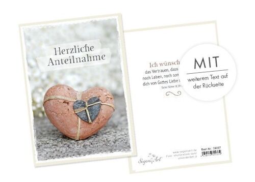 Doppelkarte - Herzliche Anteilnahme - Gottes Liebe