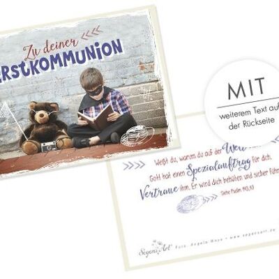 Double card - for your first communion - special order