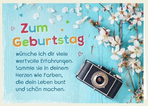 Doppelkarte - Zum Geburtstag - Erfahrungen