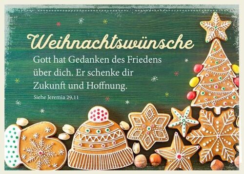 Doppelkarte - Weihnachtswünsche