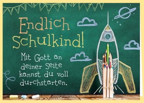 Doppelkarte - Endlich Schulkind