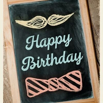 Double card - Happy Birthday (board)