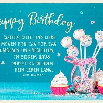 Double card - Happy Birthday - God's goodness