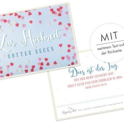 Carte double - Pour le mariage - C'est le jour