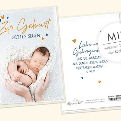 Double carte - pour la naissance de la bénédiction de Dieu