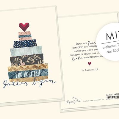 Collage di carte doppie - Per il matrimonio - Benedizione di Dio