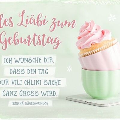 Postkarte - Zum Geburtstag - Ganz gross (Schweizerdeutsch)