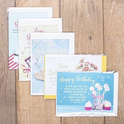 Double card set rectangular - Birthday - FJ 2020