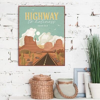 Large metal sign - Highway