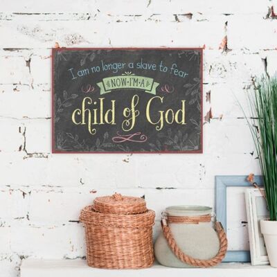 Metal sign small - Child of God