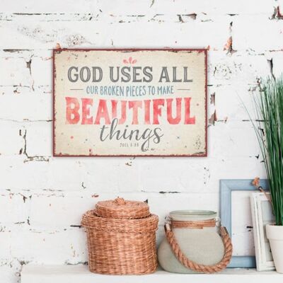 Small metal sign - Make beautiful things