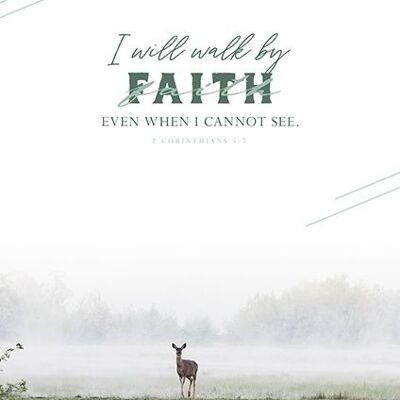 Poster bunt - Walk by faith