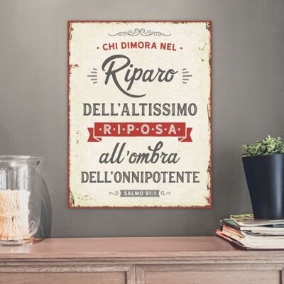 Metal sign large - Riparo