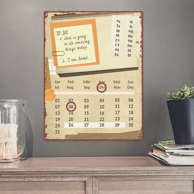 Magnetic calendar - Amazing things