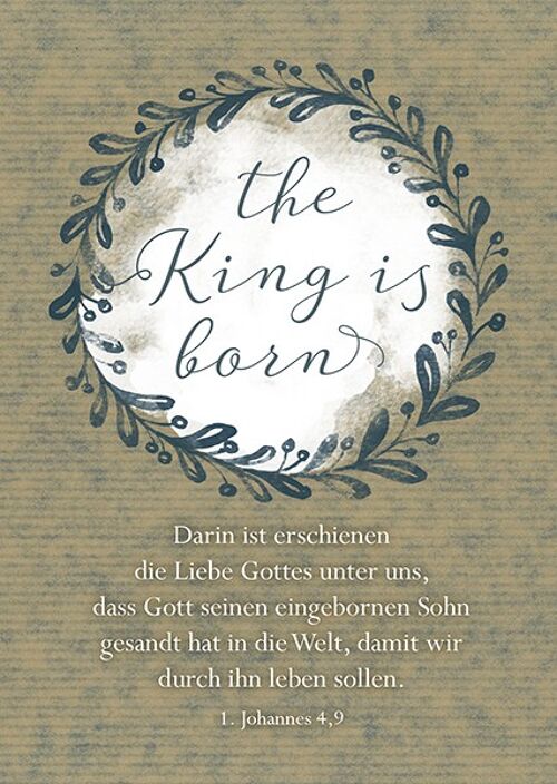 Postkarte - The King is born