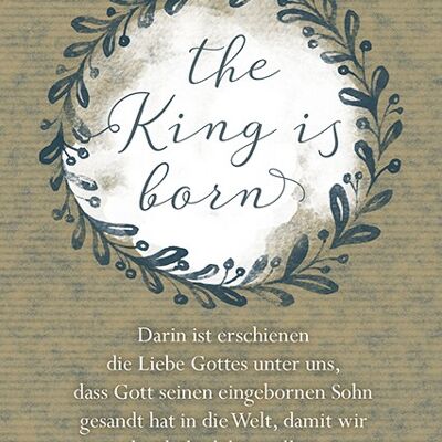 Carte postale - Le Roi est né