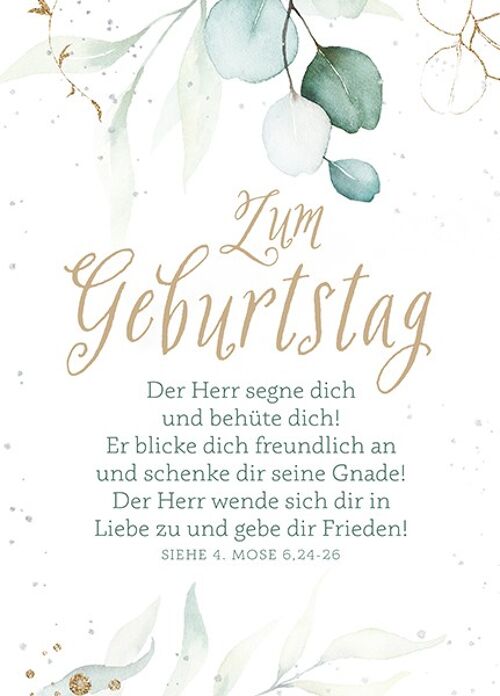 Big Blessing Silber - Zum Geburtstag – Der Herr