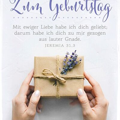 Postkarte - Zum Geburtstag – Mit ewiger Liebe