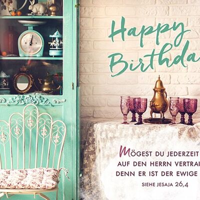 Postkarte - Happy Birthday – Mögest du