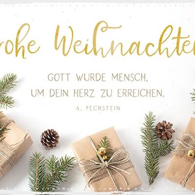 Postkarte - Frohe Weihnachten – Gott wurde Mensch